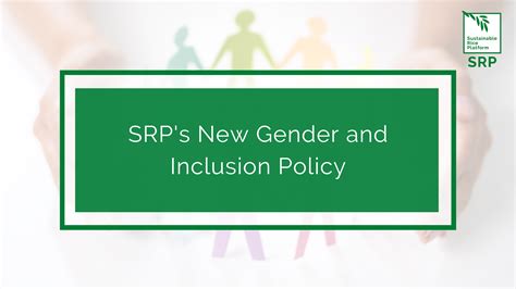 Announcing Srps New Gender And Inclusion Policy Sustainable Rice