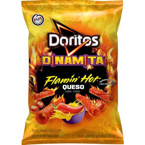 Doritos Dinamita Flamin Hot Queso Flavored Rolled Tortilla Chips