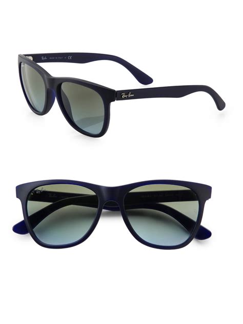 Lyst Ray Ban Oversized Wayfarer Sunglasses In Blue For Men