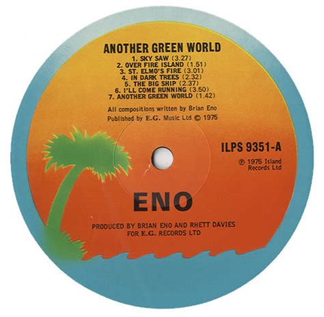 Brian Eno Another Green World 1st UK Vinyl LP Album LP Record 438703