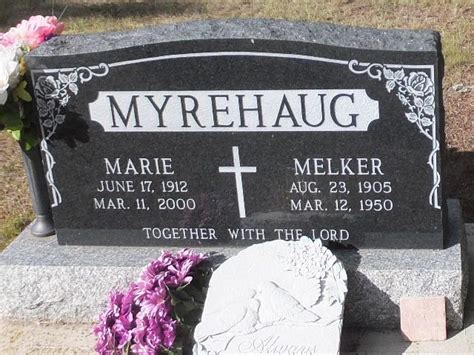 Marie Sather Myrehaug Monumento Find A Grave