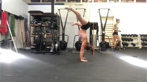 1 2 Straddle Press Handstand Negative To Straddle Sit Roll Up To