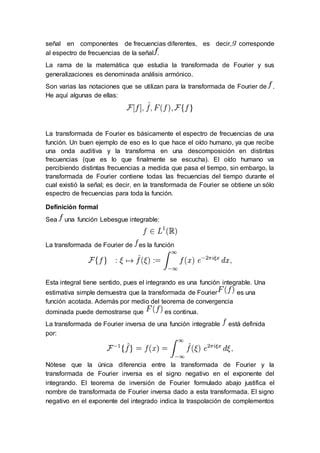 Transformada De Fourier Pdf