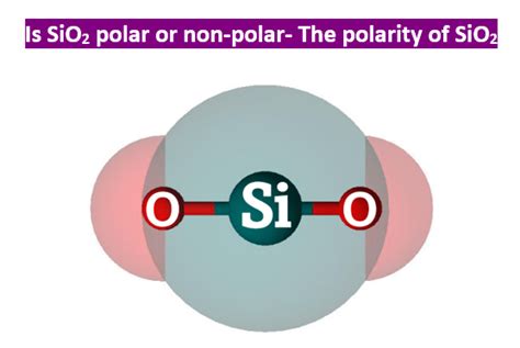 Is Sio2 Polar Or Nonpolar Polarity Of Silicon Dioxide Chemical Bond Chemical Formula Vsepr