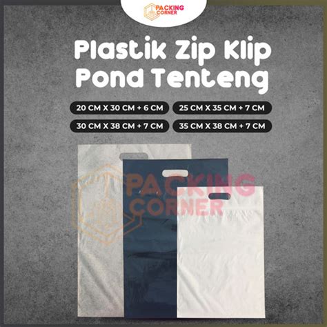 Jual Plastik Klip Pond Zip Ziplock Plong Baju Hijab Laundry Sepatu