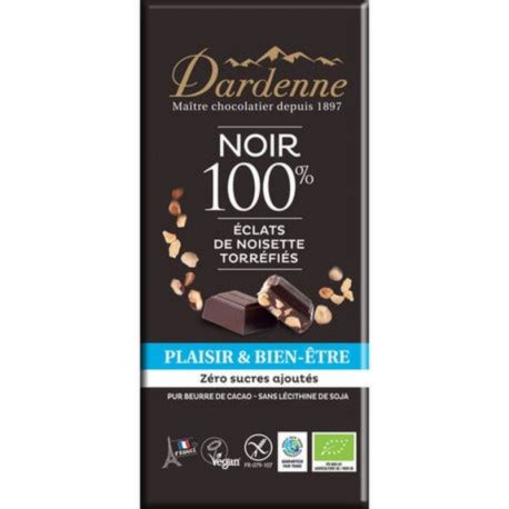 Tablette Noir 100 Eclat Noisette La Vie Claire Sainte Clotilde