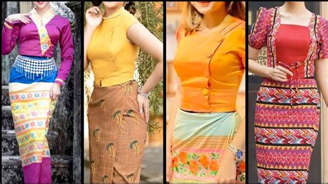 Beautiful And Adorable Styles And Ideas Of Myanmar Traditional Dresses