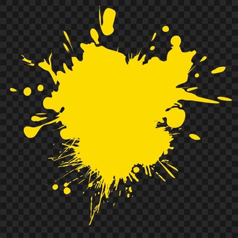 HD Yellow Liquid Paint Splash PNG Citypng