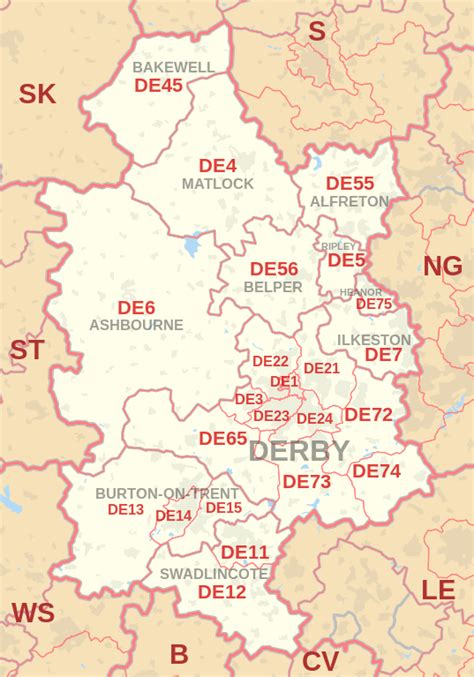 Dy Postcode Map