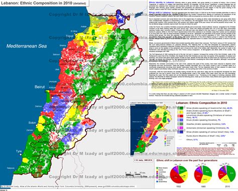 Ethnoreligious map of Lebanon in 2010 [2755 × 2420]. : MapPorn