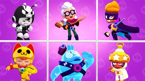 Brawl Stars Belle And Squeak And New Skins Winning Pose Анимация БЕЛЛЕ СКВИКА и всех новых