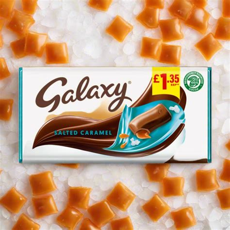 Buy Galaxy Salted Caramel Chocolate Bar 135g £1 35 At Uk Snacks Online