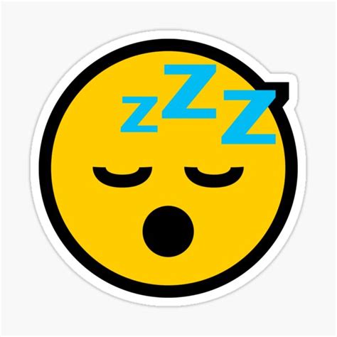 Sleeping Face Emoji Stickers | Redbubble