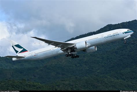 B KQU Cathay Pacific Boeing 777 367ER Photo By Taohang Zhou ID 782492