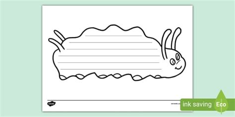 Caterpillar Writing Template Teacher Made Twinkl