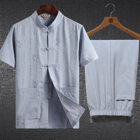 Conjunto De Ropa Tradicional China Para Hombre Traje Tang Holgado De