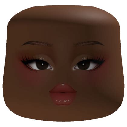 Radiance Blush Makeup Cheeks Head Brown Skin Tone Roblox