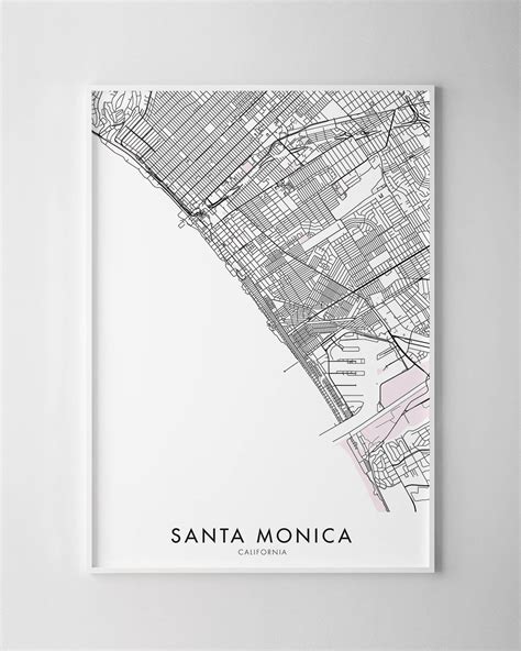 Santa Monica Map Print - Chelsea Chelsea