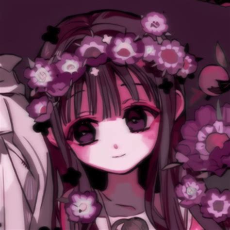 Aoi Akane Pfp Icon Pink Dark Tbhk In Anime Wall Art