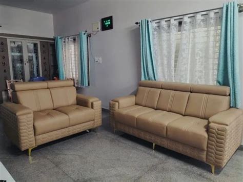 Cream Leather Sofa Set, For Home at Rs 31200/set in Bengaluru | ID: 26446973873