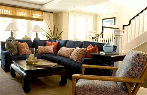 Navy Blue Sectional Sofa - Ideas on Foter