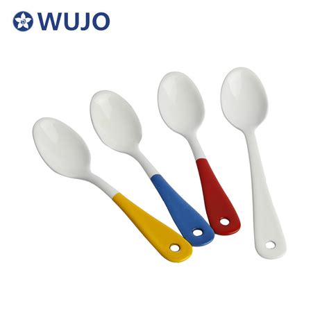 Multi Functional Colourful Tea Dinner Spoon Enamel Spoon Custom Enamel