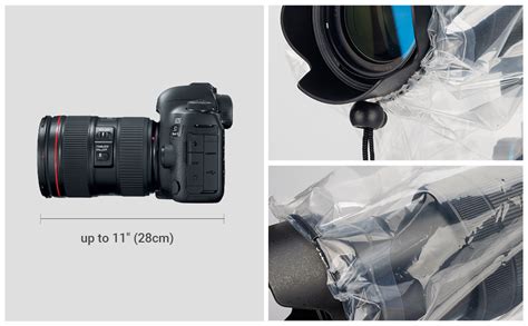 Jjc 2 Pack Camera Lens Rain Cover Raincoat Clear Sleeve Protector For Sony A7r A7s A7c A6600