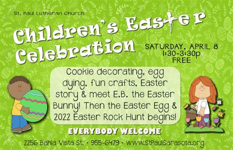 Childrens Easter Celebration And Egg Hunt Sarasota Events Calendar