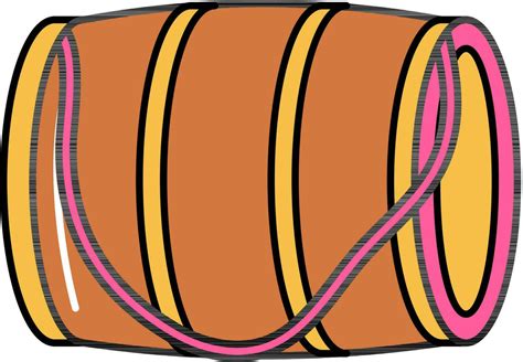 Colorful Musical Drum Dhol Flat Icon. 24471759 Vector Art at Vecteezy