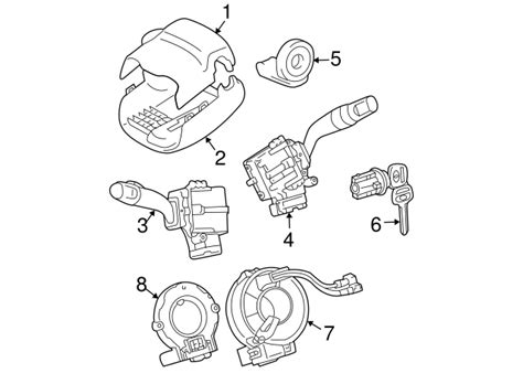 2004 2010 Toyota Sienna Steering Column Cover 45286 08020 E0