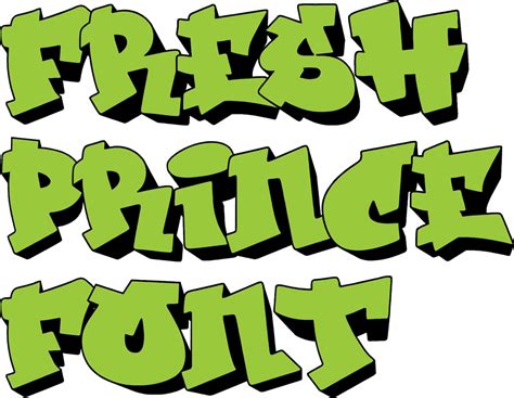 Fresh Prince Svg Fresh Prince Font Graffiti Art Of Fresh Etsy