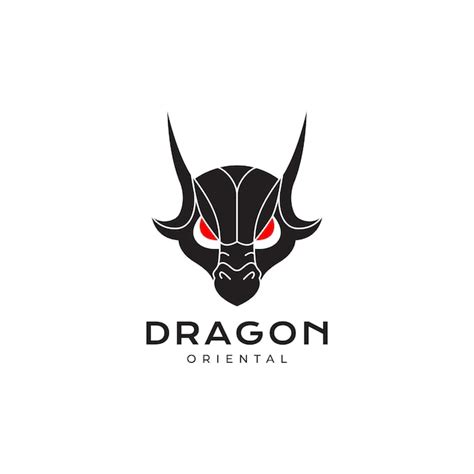 Premium Vector Face Angry Dragon Myth Logo Design