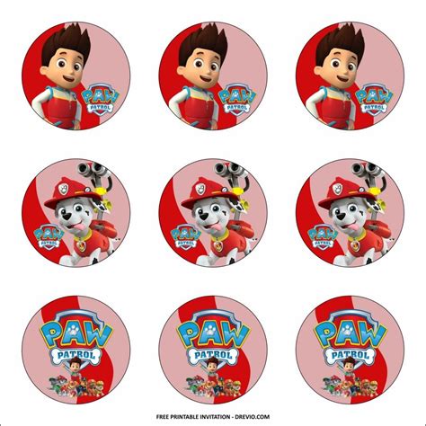 Free Printable Paw Patrol Birthday Party Kits Template Drevio