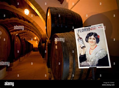 Florio Cellar Marsala Sicily Italy Europe Stock Photo Alamy