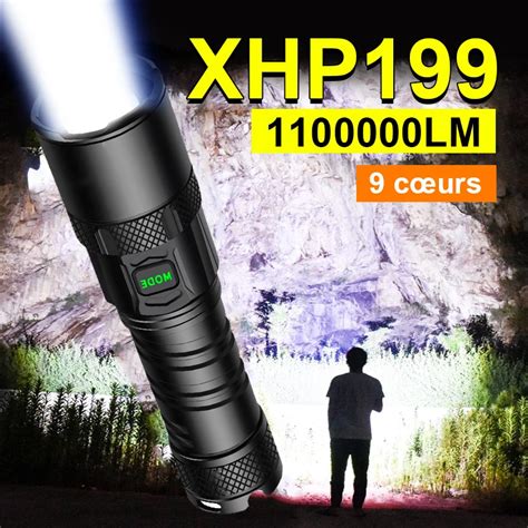 Super XHP199 Lampe De Poche LED La Plus Puissante Lampe Torche LED