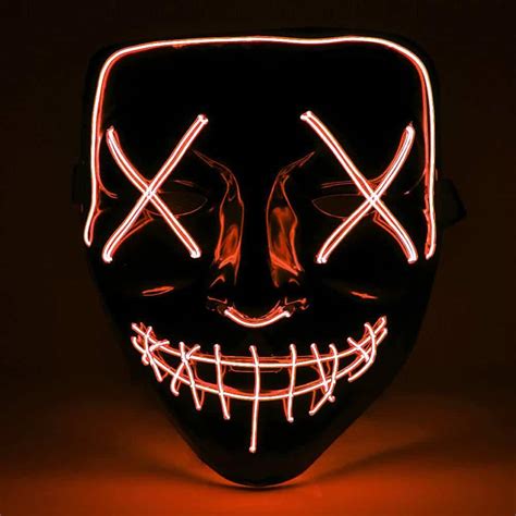 LED Purge Masks [50% Off] Light Up Masks For Halloween, Rave – Purge ...