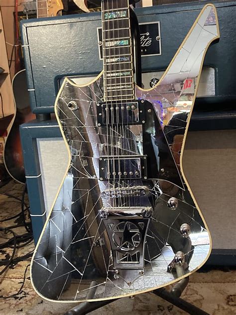 Washburn Ps Cm Paul Stanley Of Kiss Model Cracked Reverb