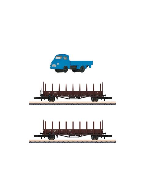 Marklin 82132 Stake Car Set 2pk Wtruck Z Scale