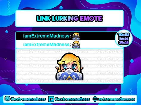 Link Lurking Twitch Emote Discord Youtube Stream Zelda Breath Of The