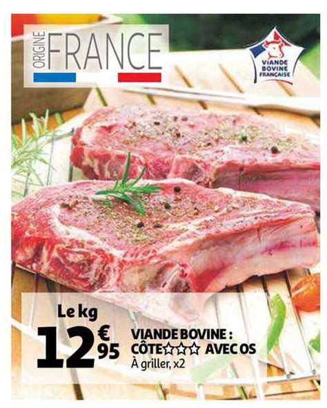 Promo Viande Bovine C Te Avec Os Chez Auchan Icatalogue Fr