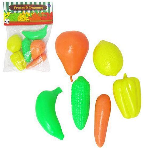 Kit Cozinha Infantil Frutas E Legumes Sortidos Pecas Pica Pau