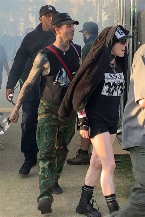 BILLIE EILISH and Her Boyfriend Jesse Rutherford Arrives at Coachella ...