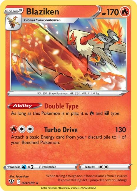 Mega Blaziken Card