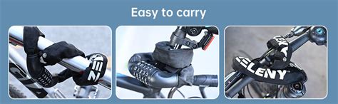 Zeleny Bike Chain Lock Bike Locks Heavy Duty Anti Theft