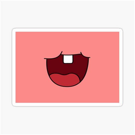 "PATRICK STAR ONE TOOTH SMILE (SPONGEBOB)" Sticker for Sale by ...