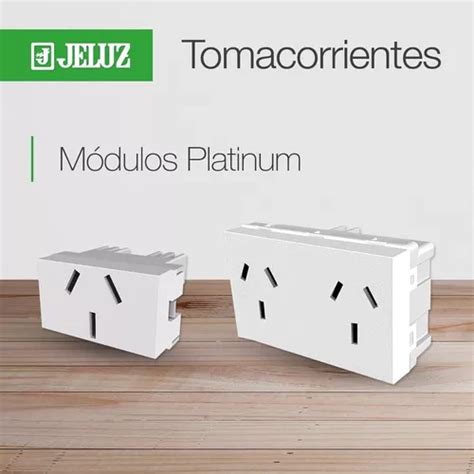 Llave De Luz Armada Jeluz Mito Toma Doble Blanco Corriente Nominal 10 A