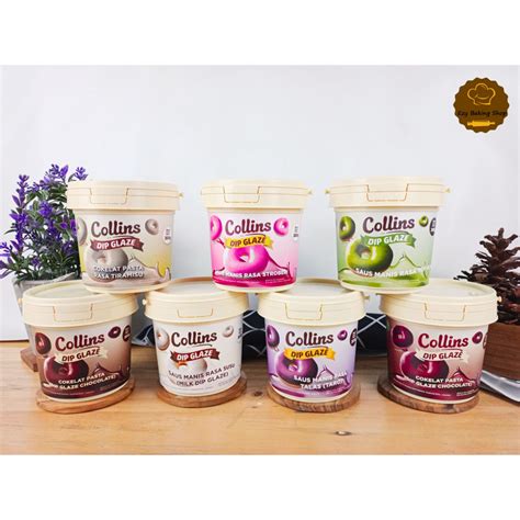 Jual Collins Dip Glaze Gr Coklat Dipping Glaze Topping Donat