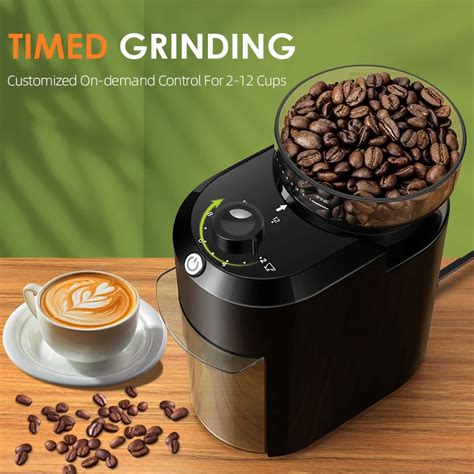 Adjustable Electric Burr Coffee Grinder Brewed Bliss