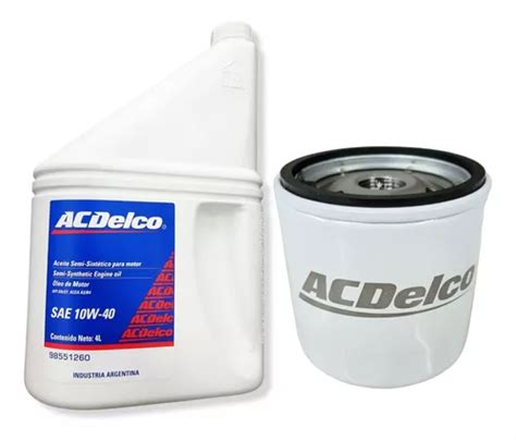 Aceite Y Filtro Agile Celta Prisma Original Acdelco W