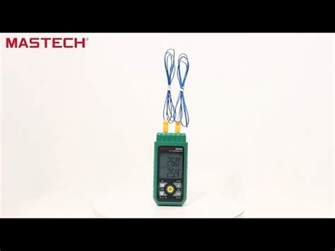 New Mastech Ms Digital Dual Channel Thermometer Youtube